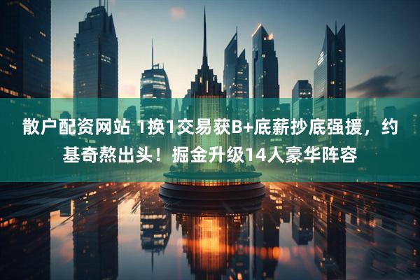 散户配资网站 1换1交易获B+底薪抄底强援，约基奇熬出头！掘金升级14人豪华阵容